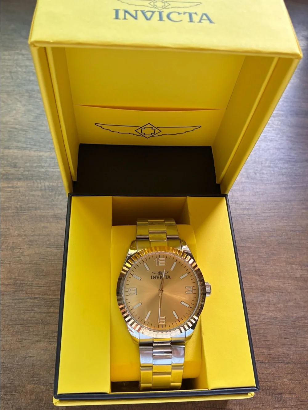 NEW Invicta Specialty Men's Watch - 43mm. Steel. Gold Dial.